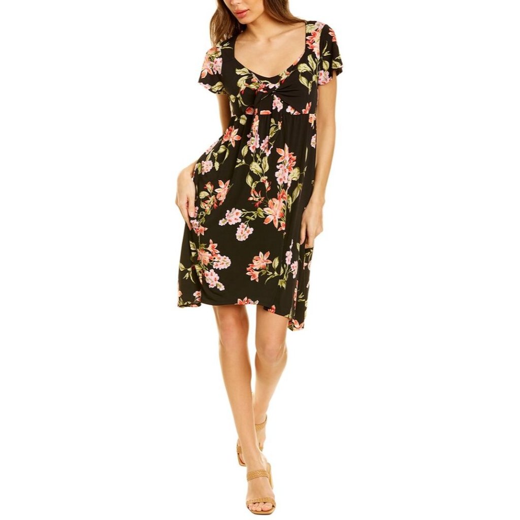 New Tommy Bahama Womens Xl Petal Of Honor Dress Floral Upf 30 Wrinkle Resistant